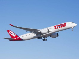 L’Airbus A350 de TAM Airlines entre en service