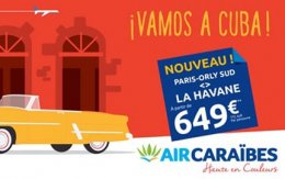 Air Caraïbes vole sur Cuba cet hiver